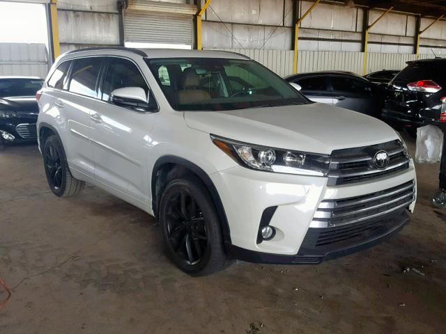 5TDYZRFH3HS206044 - 2017 TOYOTA HIGHLANDER WHITE photo 1