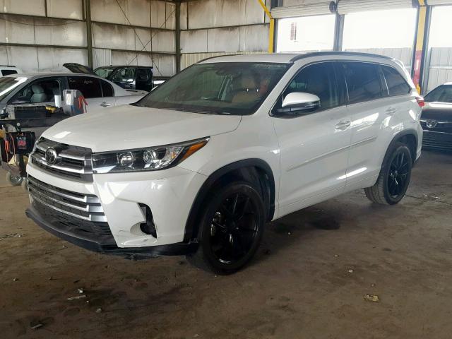 5TDYZRFH3HS206044 - 2017 TOYOTA HIGHLANDER WHITE photo 2