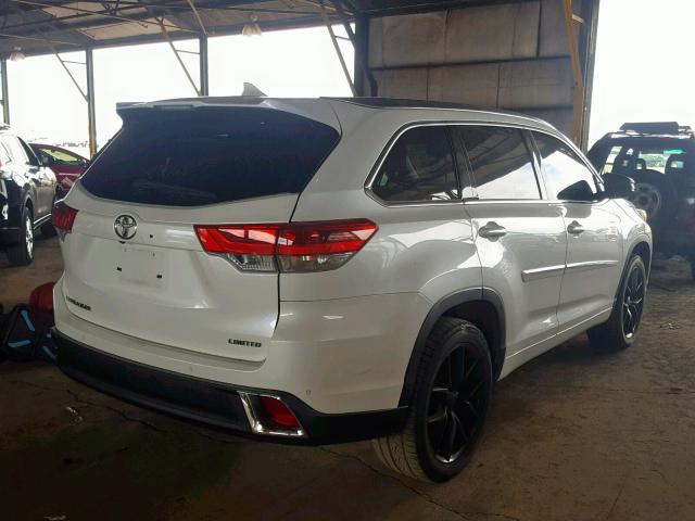 5TDYZRFH3HS206044 - 2017 TOYOTA HIGHLANDER WHITE photo 4