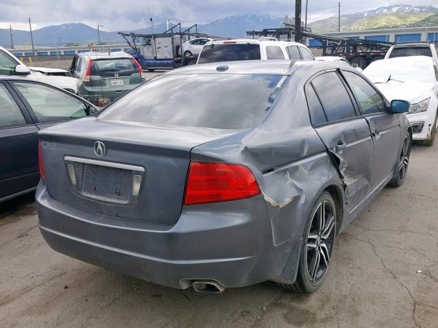 19UUA66276A065507 - 2006 ACURA 3.2TL GRAY photo 4