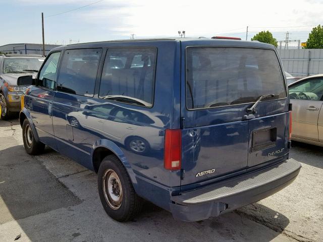 1GNDM19W4YB180612 - 2000 CHEVROLET ASTRO TEAL photo 3