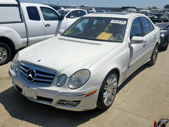 WDBUF56X78B348877 - 2008 MERCEDES-BENZ E 350 WHITE photo 2