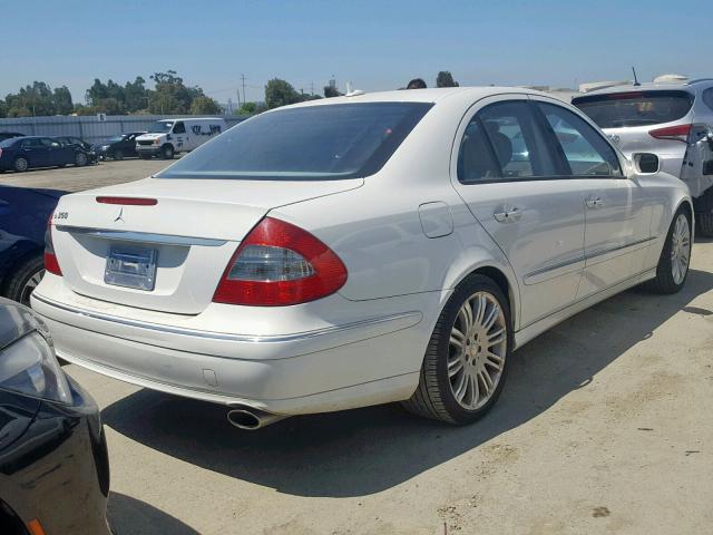 WDBUF56X78B348877 - 2008 MERCEDES-BENZ E 350 WHITE photo 4