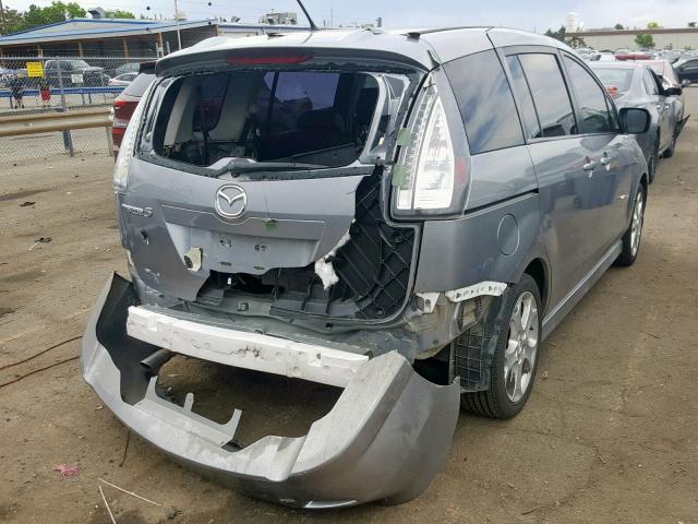 JM1CR2W33A0388343 - 2010 MAZDA 5 SILVER photo 4