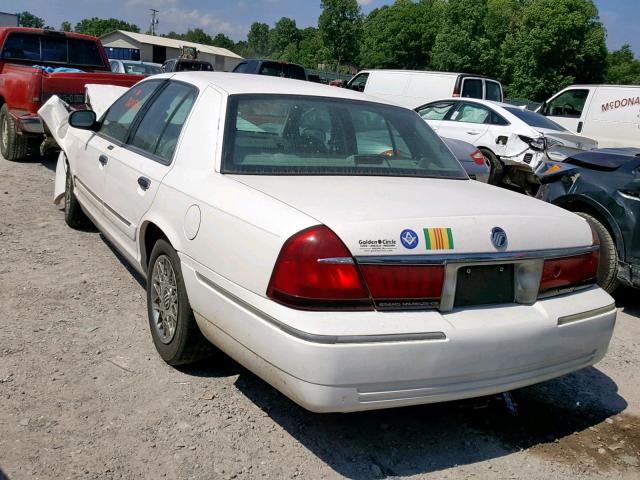 2MEFM74W52X645607 - 2002 MERCURY GRAND MARQ WHITE photo 3