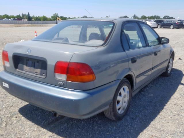 JHMEJ6626WS010039 - 1998 HONDA CIVIC DX BLUE photo 4