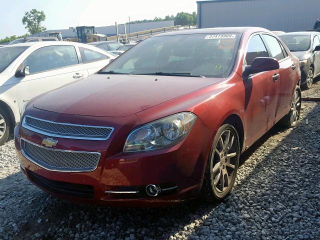 1G1ZE5EBXAF121285 - 2010 CHEVROLET MALIBU LTZ წითელი ფოტო 2