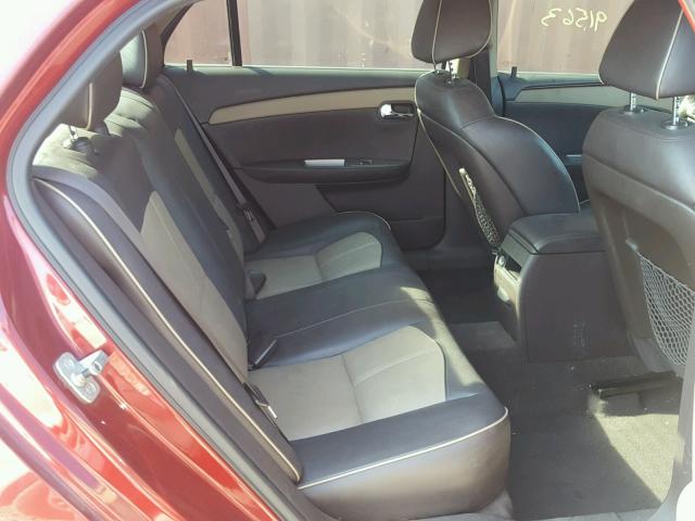 1G1ZE5EBXAF121285 - 2010 CHEVROLET MALIBU LTZ წითელი ფოტო 6