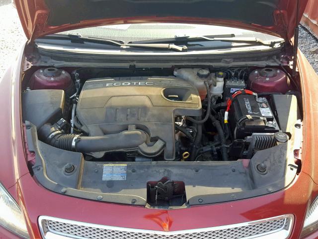 1G1ZE5EBXAF121285 - 2010 CHEVROLET MALIBU LTZ წითელი ფოტო 7