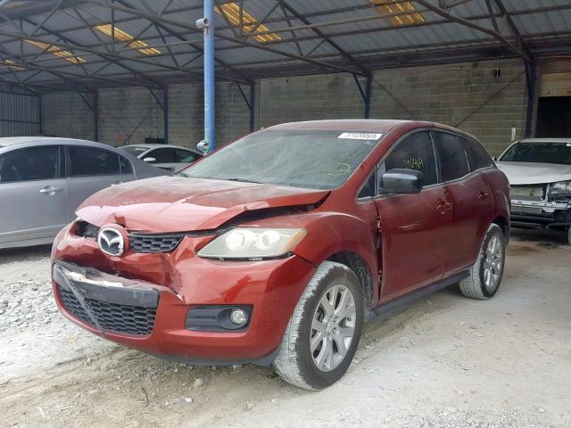 JM3ER293870108663 - 2007 MAZDA CX-7 MAROON photo 2