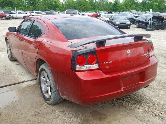 2B3CA3CV4AH285092 - 2010 DODGE CHARGER SX RED photo 3