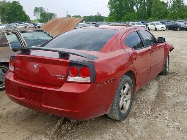 2B3CA3CV4AH285092 - 2010 DODGE CHARGER SX RED photo 4