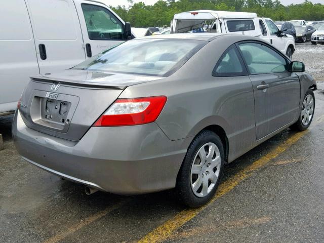 2HGFG12656H519208 - 2006 HONDA CIVIC LX BROWN photo 4