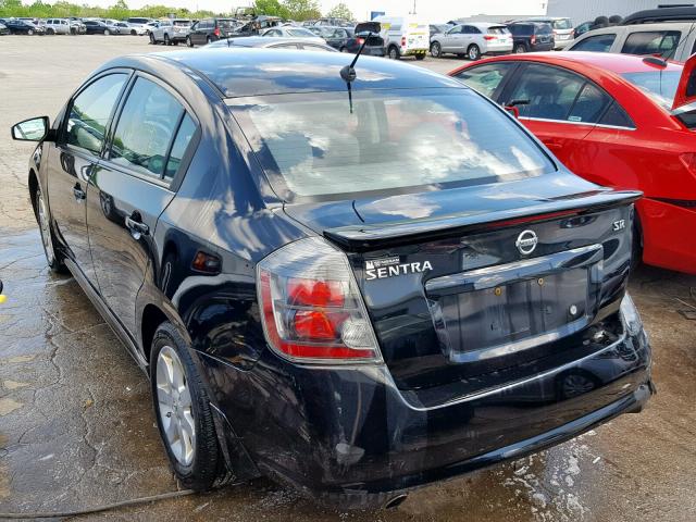 3N1AB6AP8AL727780 - 2010 NISSAN SENTRA 2.0 BLACK photo 3