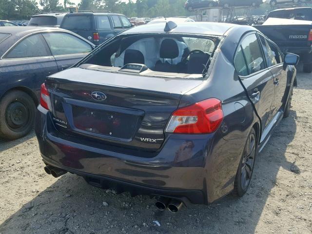 JF1VA1E63H9814114 - 2017 SUBARU WRX PREMIU GRAY photo 4