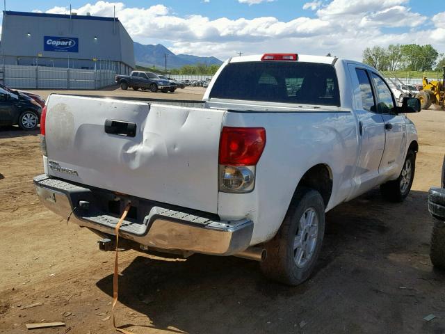 5TFRT54118X023773 - 2008 TOYOTA TUNDRA DOU WHITE photo 4