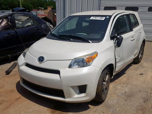 JTKKU4B41C1017787 - 2012 TOYOTA SCION XD WHITE photo 2