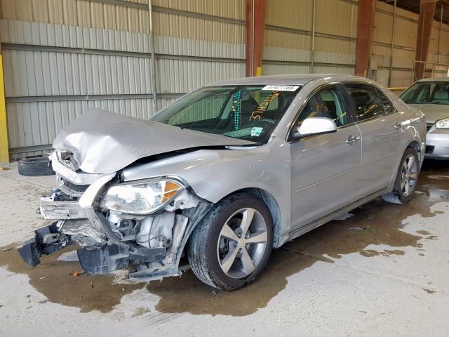 1G1ZC5E02CF159262 - 2012 CHEVROLET MALIBU 1LT SILVER photo 2