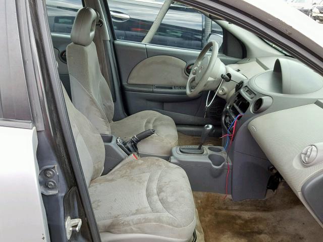 1G8AJ52FX3Z115442 - 2003 SATURN ION LEVEL SILVER photo 5