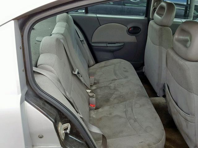 1G8AJ52FX3Z115442 - 2003 SATURN ION LEVEL SILVER photo 6