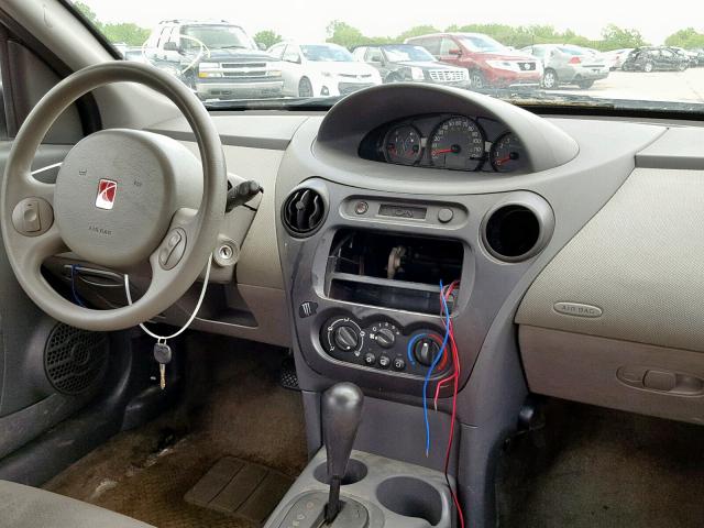 1G8AJ52FX3Z115442 - 2003 SATURN ION LEVEL SILVER photo 9