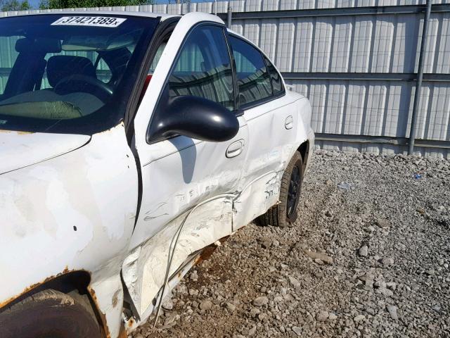 1G2NF52E64M501651 - 2004 PONTIAC GRAND AM S WHITE photo 9