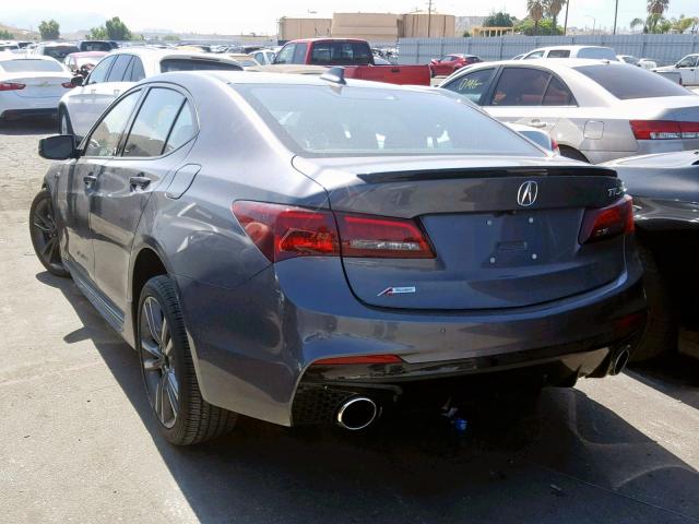 19UUB2F66JA008085 - 2018 ACURA TLX TECH+A GRAY photo 3