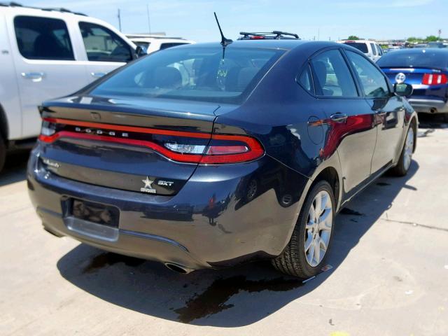 1C3CDFBA8DD344804 - 2013 DODGE DART SXT GRAY photo 4