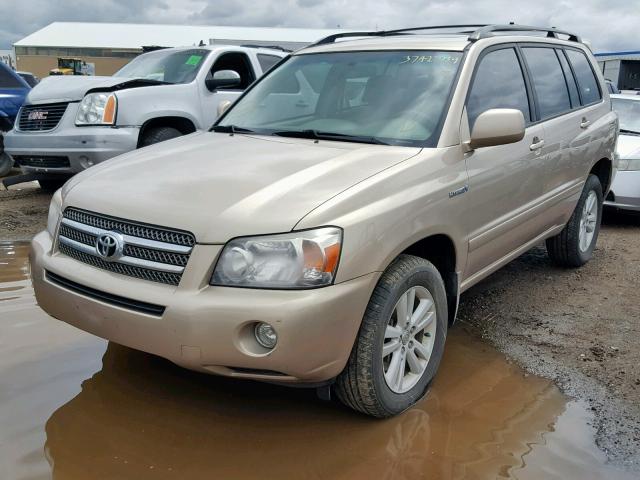 JTEEW21A370039095 - 2007 TOYOTA HIGHLANDER GOLD photo 2