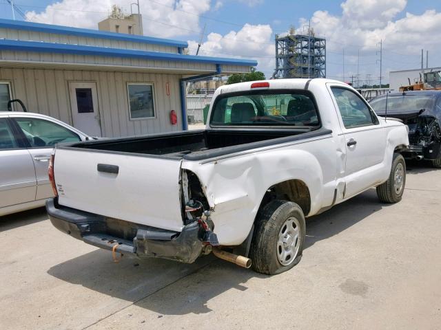 5TFNX4CN0DX023629 - 2013 TOYOTA TACOMA WHITE photo 4