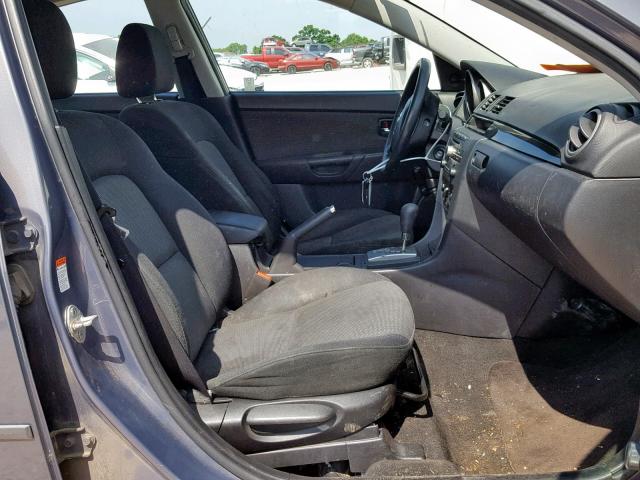 JM1BK32F291238865 - 2009 MAZDA 3 I GRAY photo 5