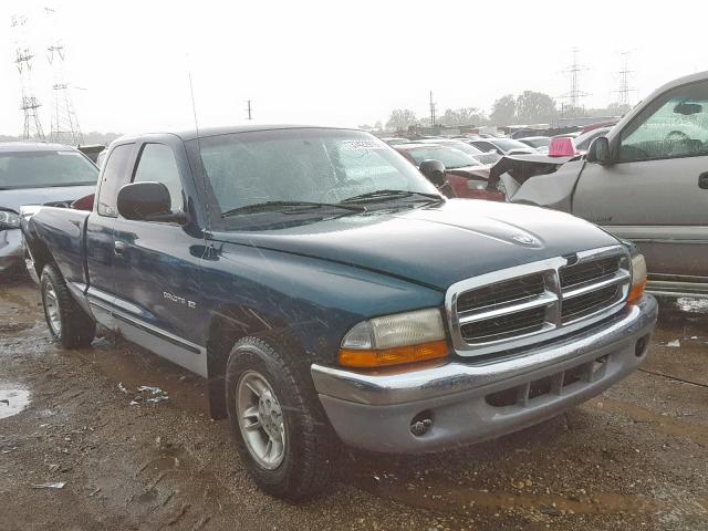 1B7GL22Y8WS598291 - 1998 DODGE DAKOTA GREEN photo 1