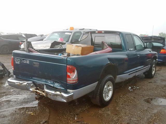 1B7GL22Y8WS598291 - 1998 DODGE DAKOTA GREEN photo 4