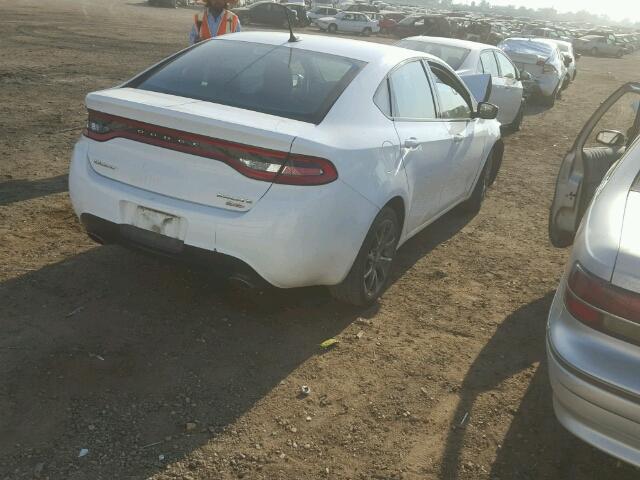 1C3CDFBB4ED920611 - 2014 DODGE DART SXT WHITE photo 4