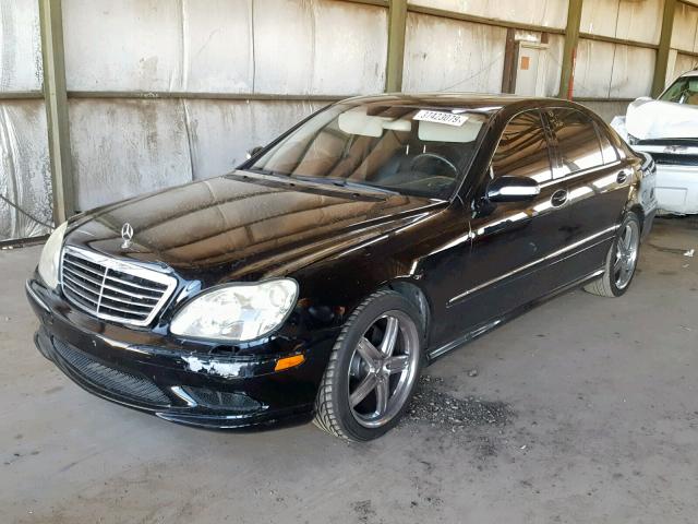 WDBNG75J26A464243 - 2006 MERCEDES-BENZ S 500 BLACK photo 2