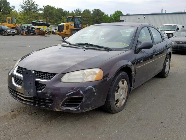 1B3EL36TX4N337298 - 2004 DODGE STRATUS SE MAROON photo 2