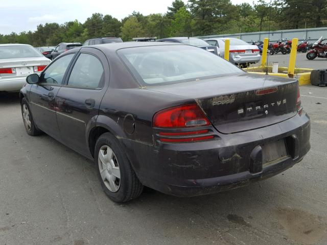 1B3EL36TX4N337298 - 2004 DODGE STRATUS SE MAROON photo 3