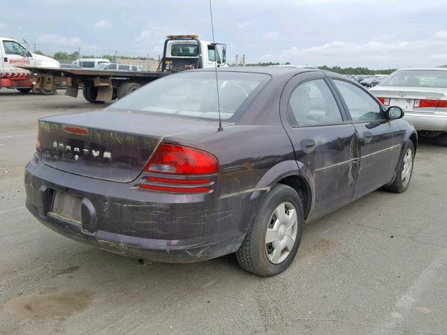 1B3EL36TX4N337298 - 2004 DODGE STRATUS SE MAROON photo 4