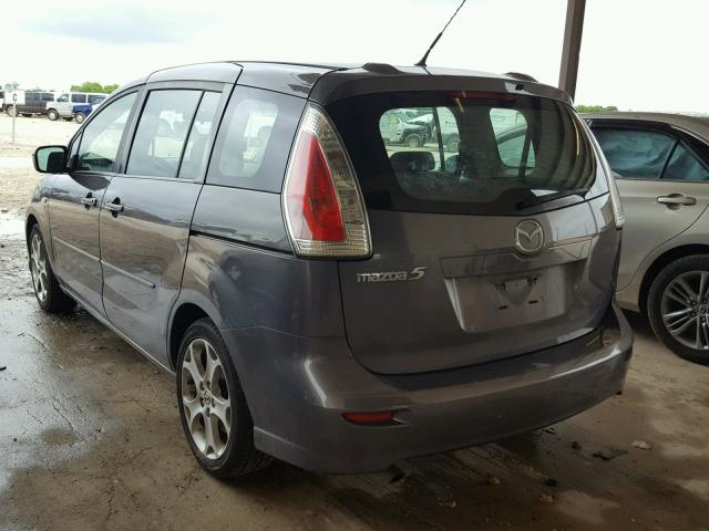 JM1CR29L190337804 - 2009 MAZDA 5 GRAY photo 3