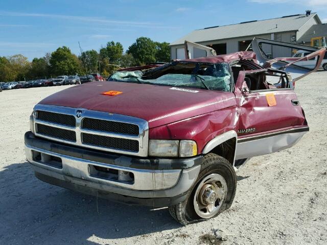 3B7KF23CXSM150500 - 1995 DODGE RAM 2500 MAROON photo 2