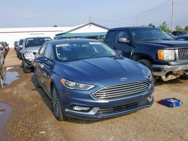 3FA6P0D90JR206800 - 2018 FORD FUSION TIT BLUE photo 1