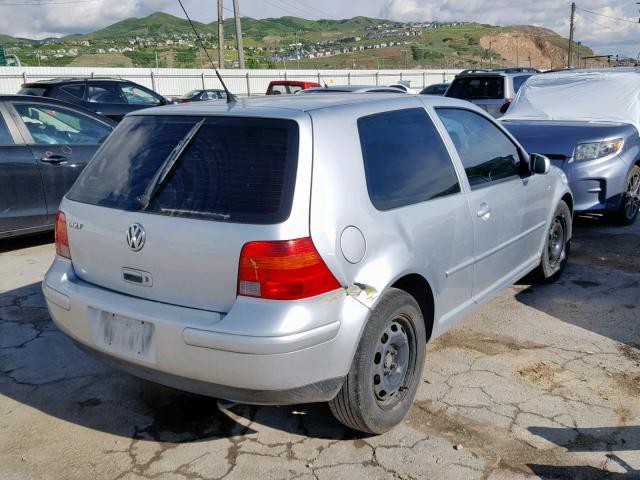 9BWBK61J134048784 - 2003 VOLKSWAGEN GOLF GL GRAY photo 4