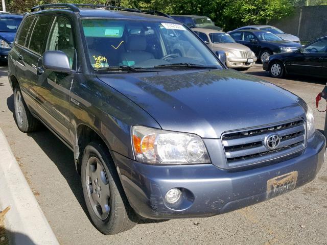 JTEEP21A350122360 - 2005 TOYOTA HIGHLANDER BLUE photo 1