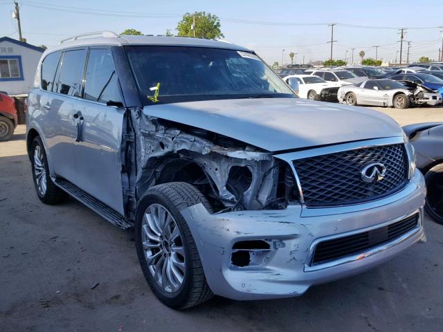 JN8AZ2NE4G9126432 - 2016 INFINITI QX80 SILVER photo 1