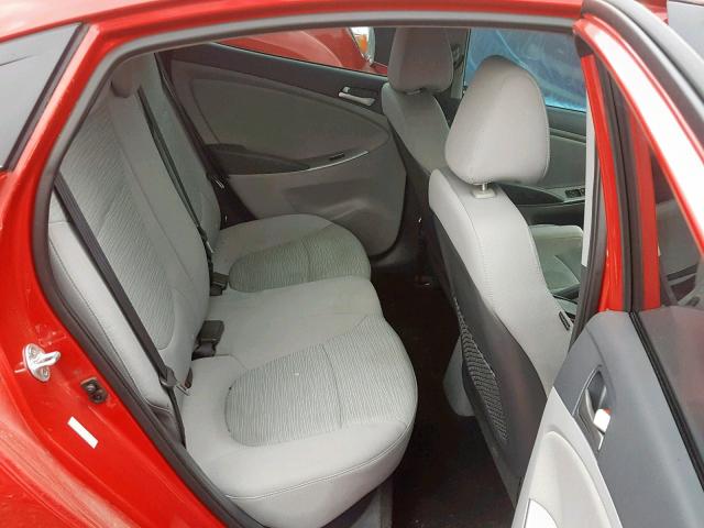 KMHCT4AE7GU059602 - 2016 HYUNDAI ACCENT SE RED photo 6