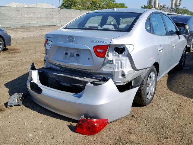 KMHDU46D87U242752 - 2007 HYUNDAI ELANTRA GL SILVER photo 4