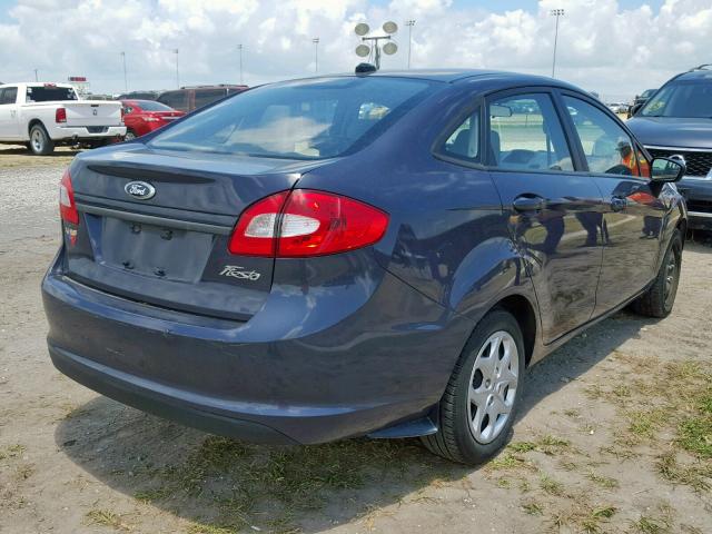 3FADP4AJ1DM155970 - 2013 FORD FIESTA S BLUE photo 4