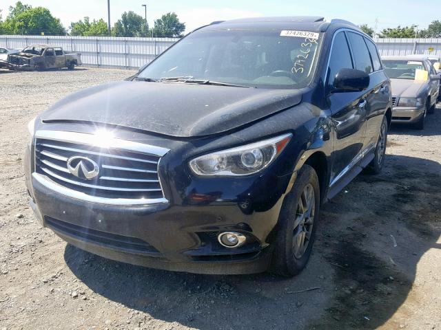 5N1AL0MMXDC331824 - 2013 INFINITI JX35 BLACK photo 2