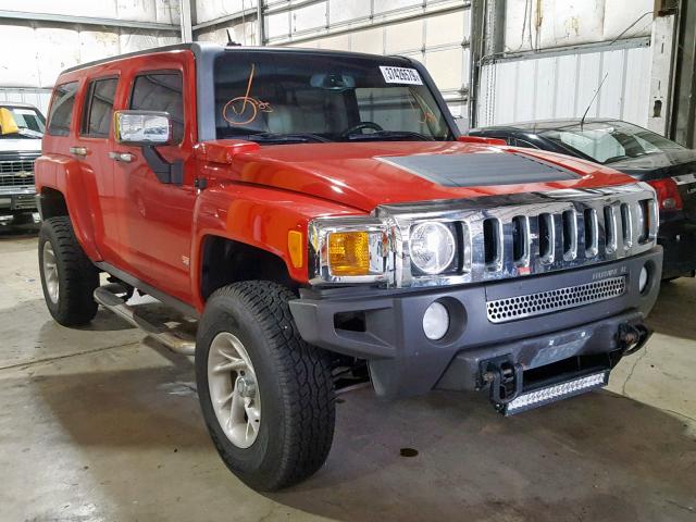 5GTDN136868111679 - 2006 HUMMER H3 RED photo 1