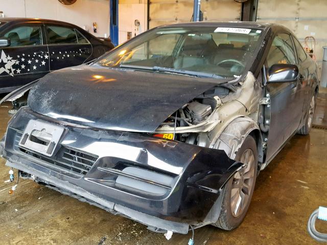 2HGFG12959H512807 - 2009 HONDA CIVIC EXL BLACK photo 2